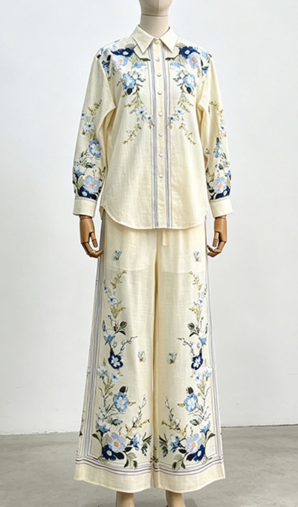 Kita Floral Printed Two-Piece Set Flowering Girl