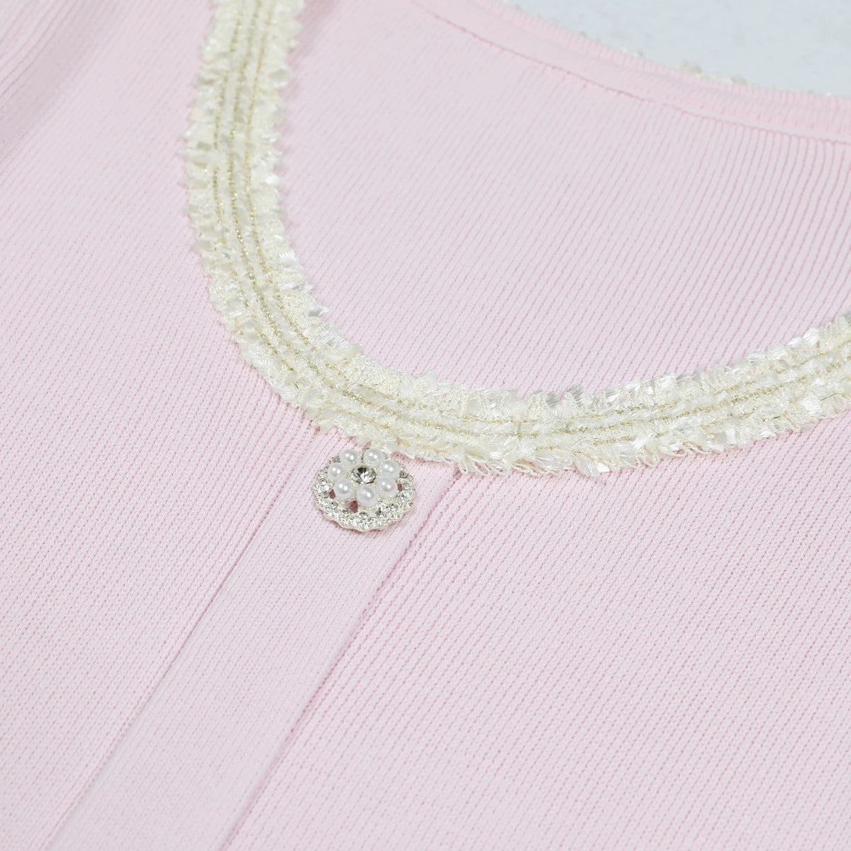 Elder Pink Long Sleeve Mini Dress Flowering Girl