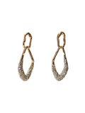 Fathiyya Rhinestone Metallic Earrings Flowering Girl