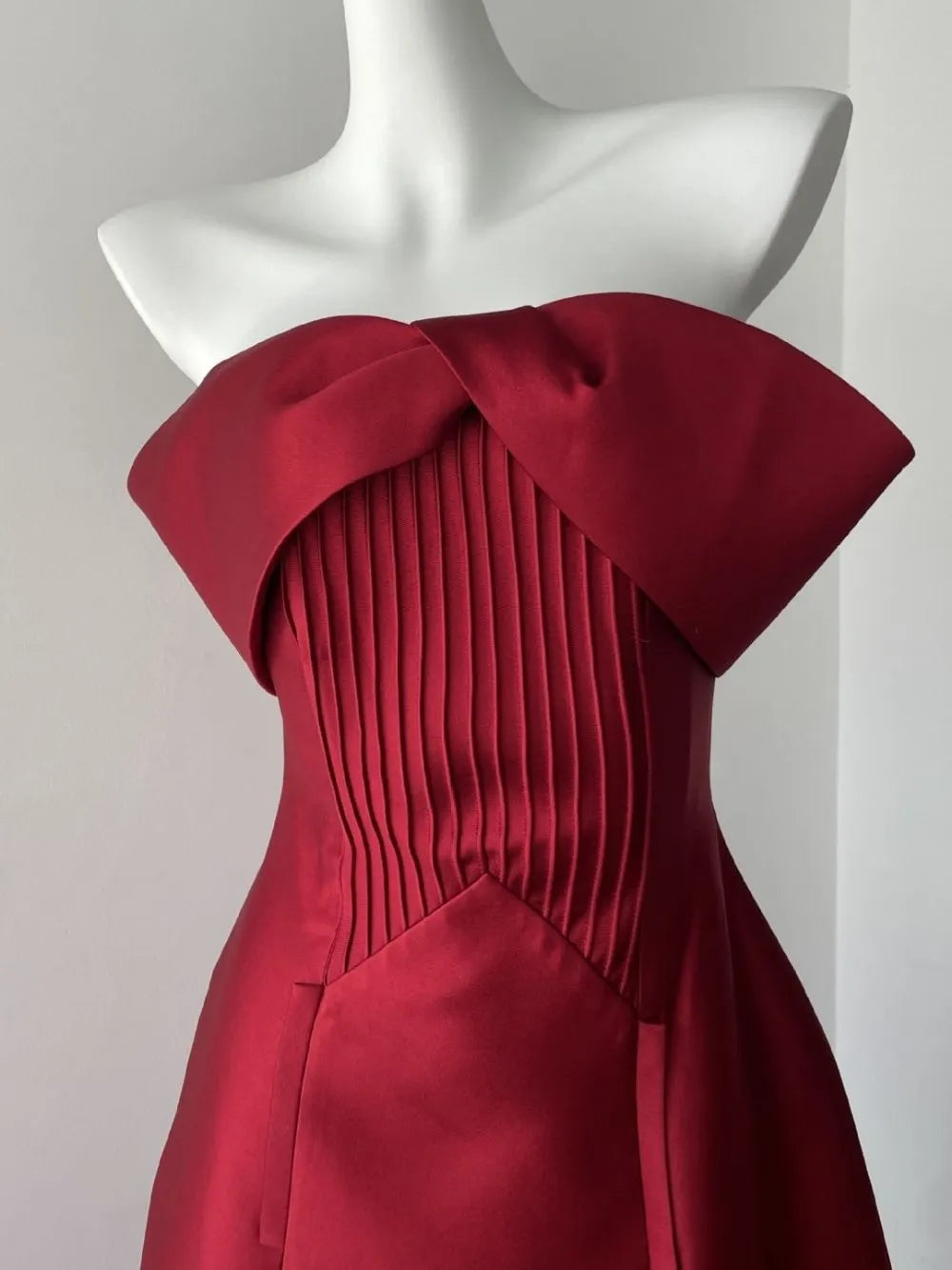 Maitane Red Off-Shoulder Midi Dress Flowering Girl