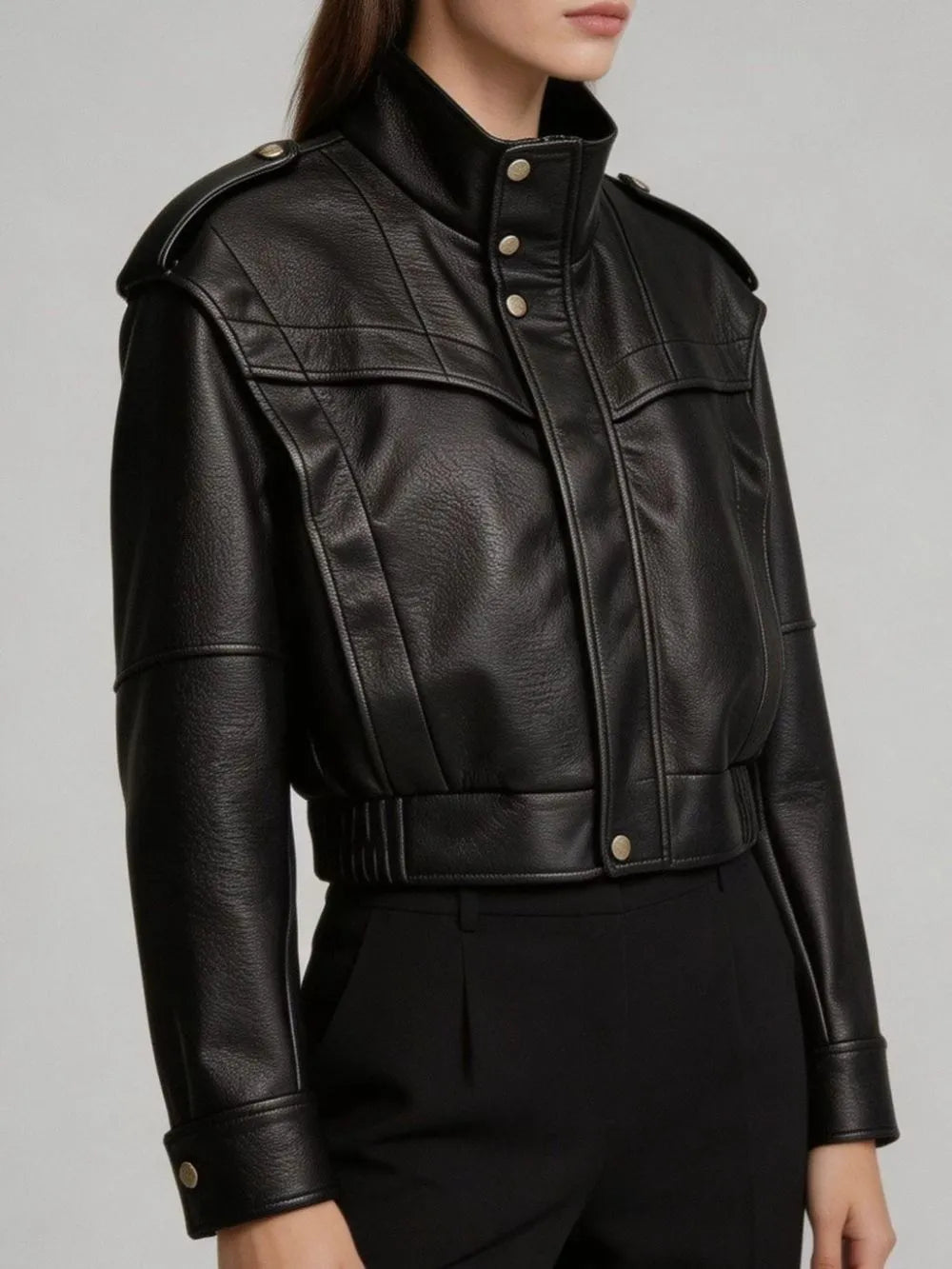 Malone Leather Jacket Flowering Girl