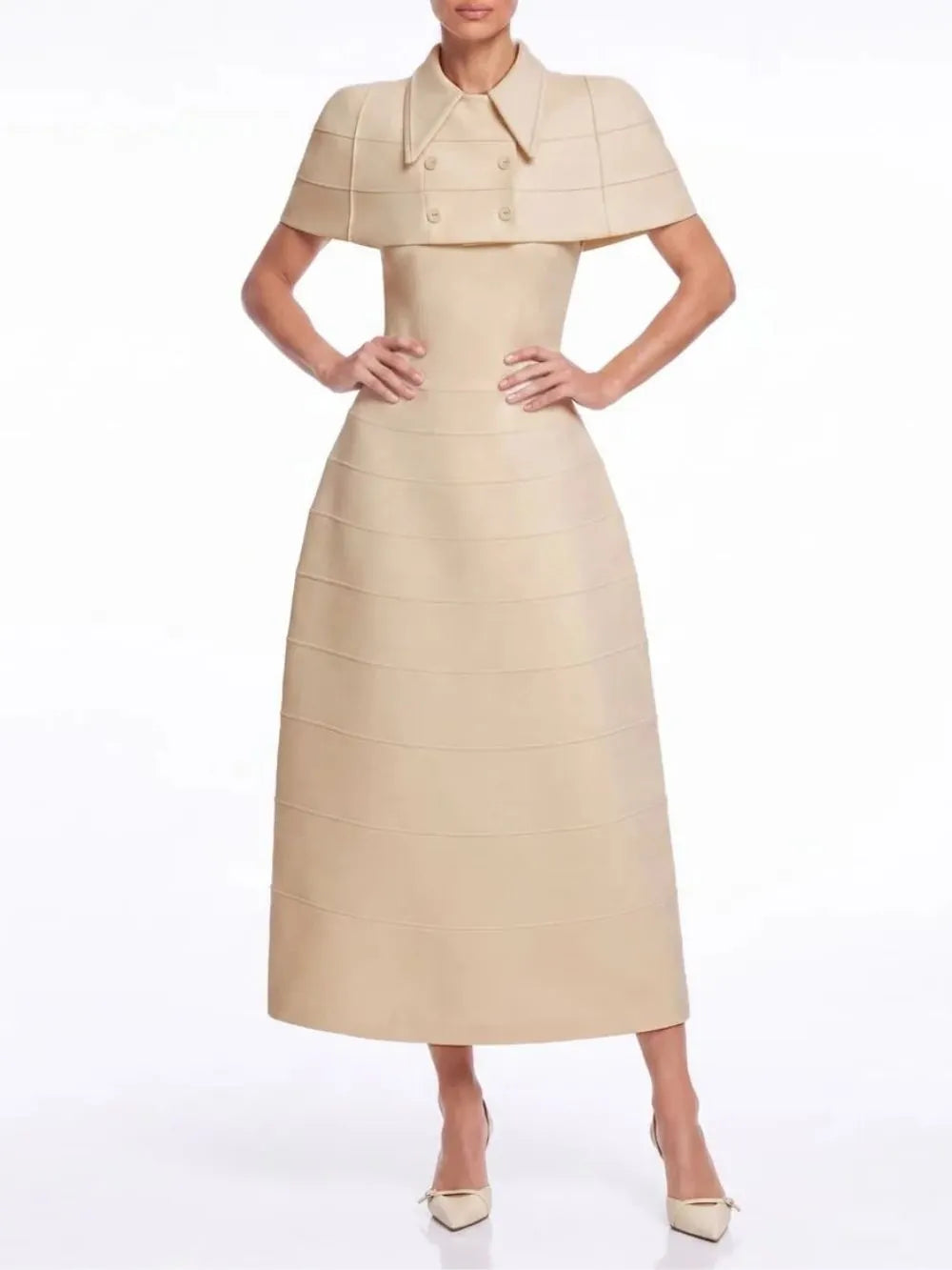 Frigg Cape Dress Set Flowering Girl