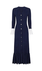 Kayanna Knit Long Sleeve Midi Dress Flowering Girl
