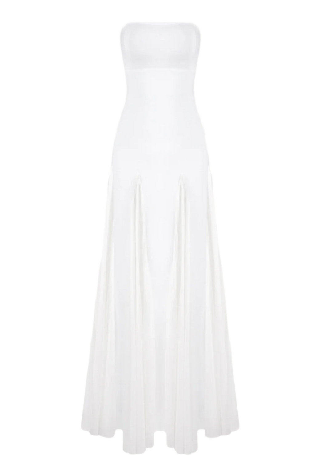 Dimiya Strapless Mesh Maxi Bandage Dress Flowering Girl