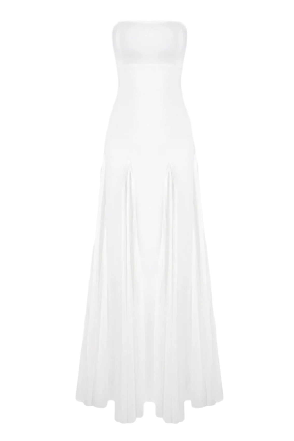 Dimiya Strapless Mesh Maxi Bandage Dress Flowering Girl