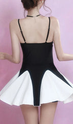 Fynn Black White Patchwork One-Piece Swimsuit Flowering Girl