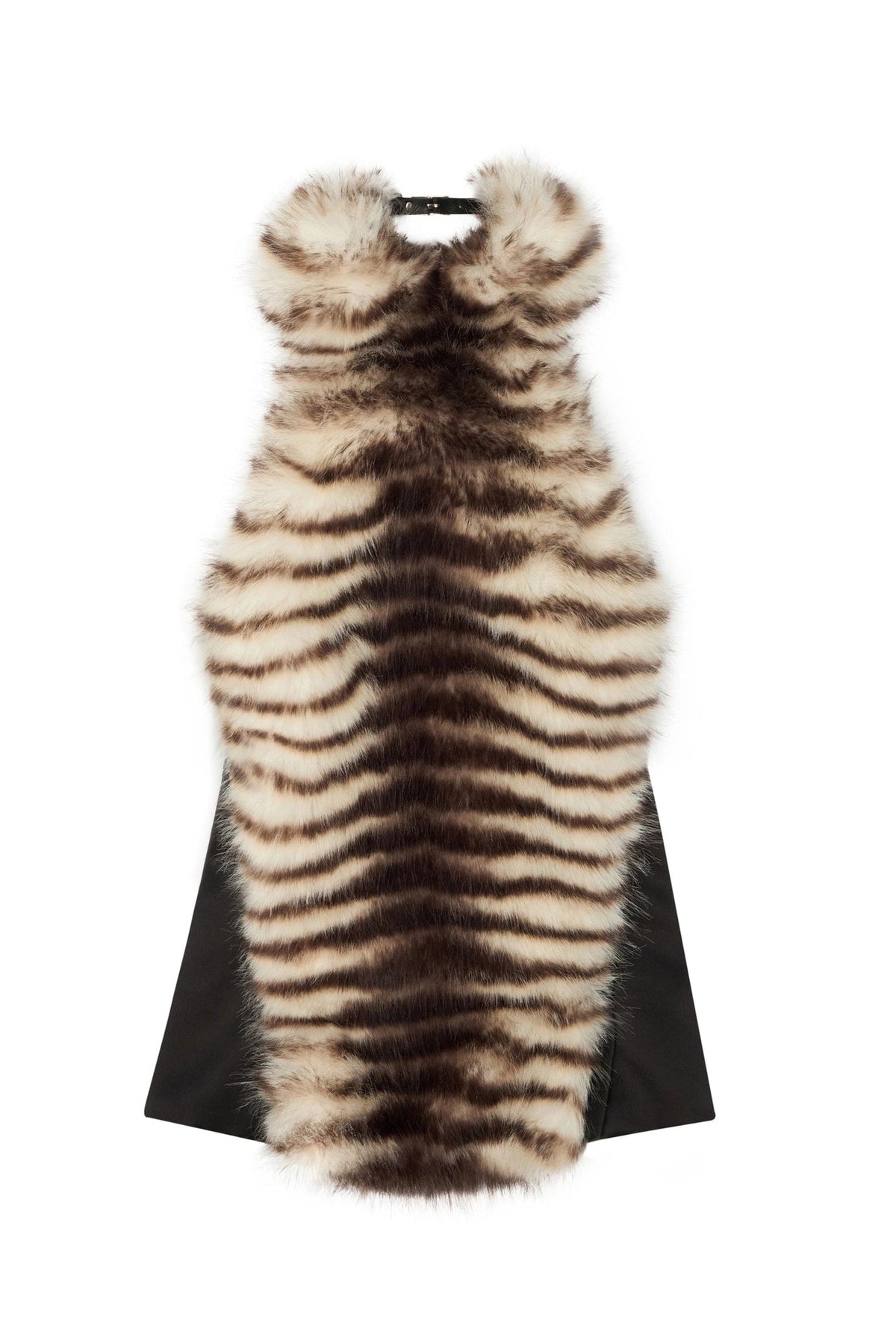 Dora Halter Backless Furry Top Flowering Girl