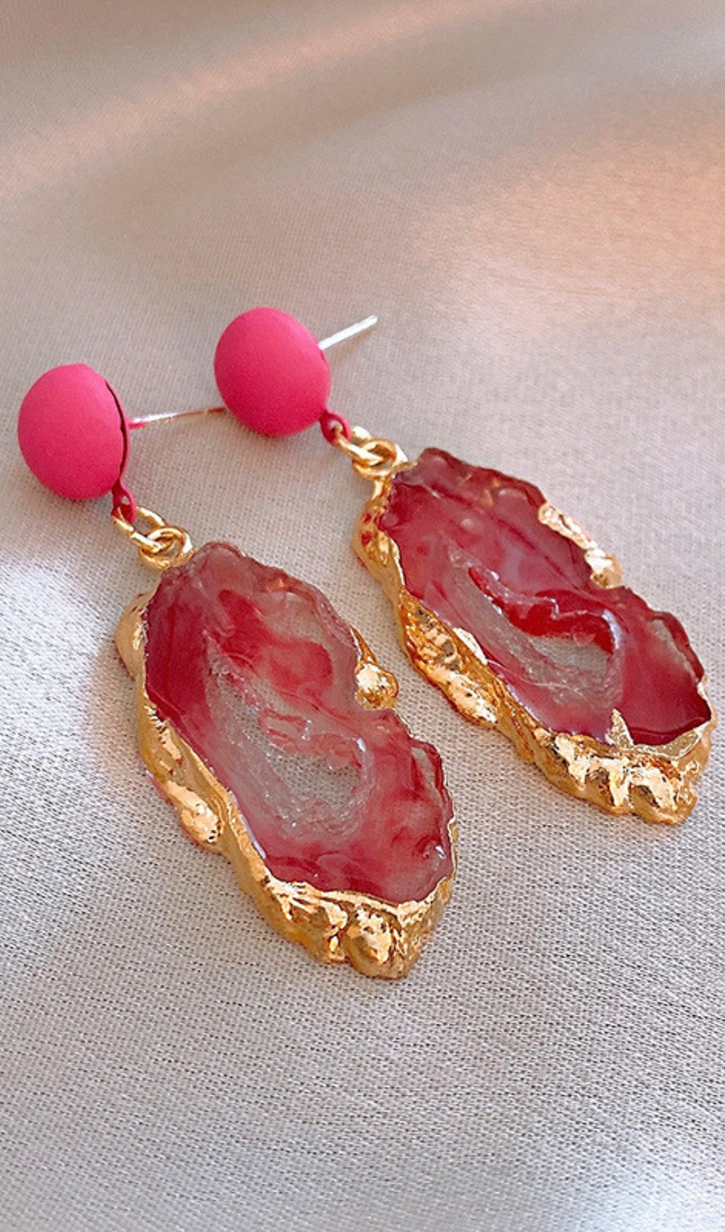 Dorothy Pink Earrings Flowering Girl