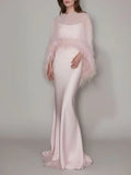Mora Feather Dress Set Flowering Girl