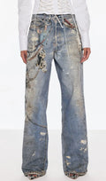 Prima Print Barrel Jeans Flowering Girl