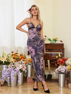 Rajani Leopard Backless Maxi Dress Flowering Girl