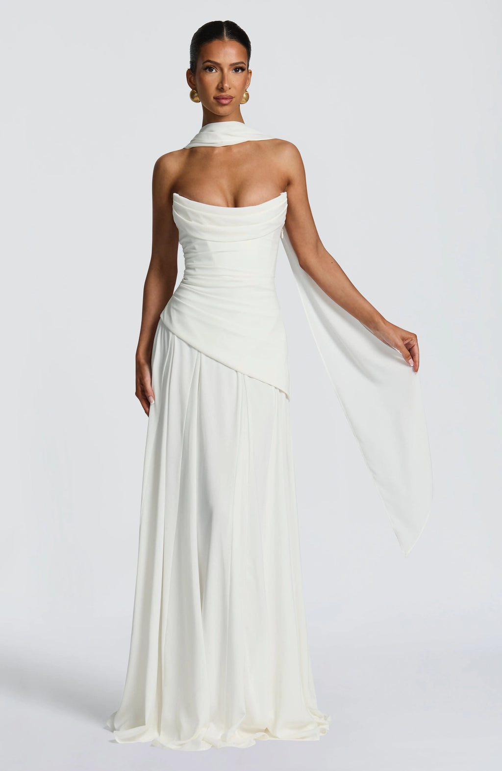 Patricia Maxi Dress - Ivory Flowering Girl