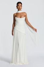 Patricia Maxi Dress - Ivory Flowering Girl