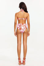 Sissel Flower Print Halter Swimsuit Flowering Girl