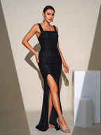 Elegant Sleeveless High Split Prom Dress Flowering Girl