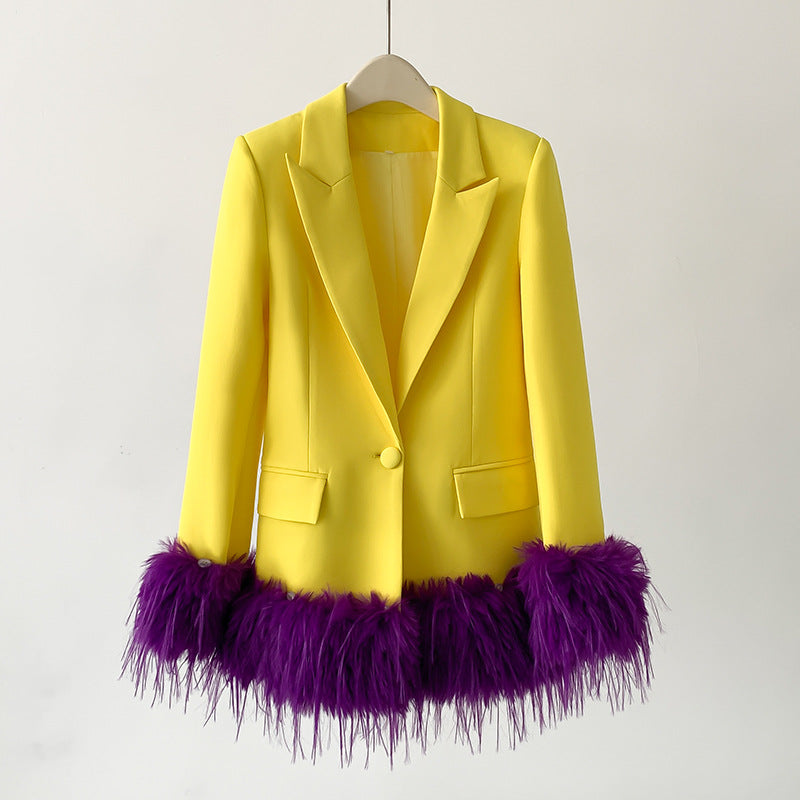 Anzu Feather Blazer Dress Flowering Girl