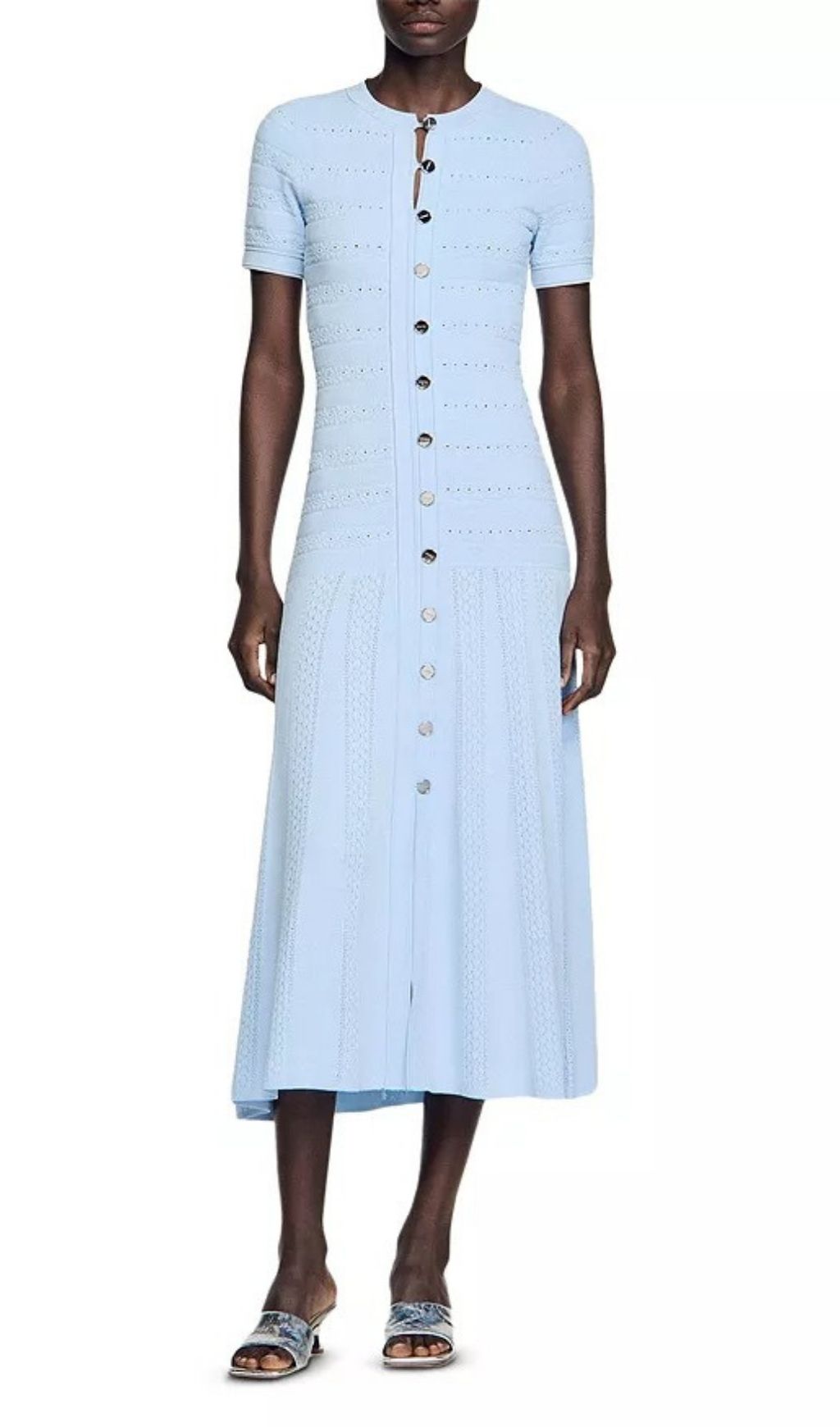 Knit Midi Dress Flowering Girl