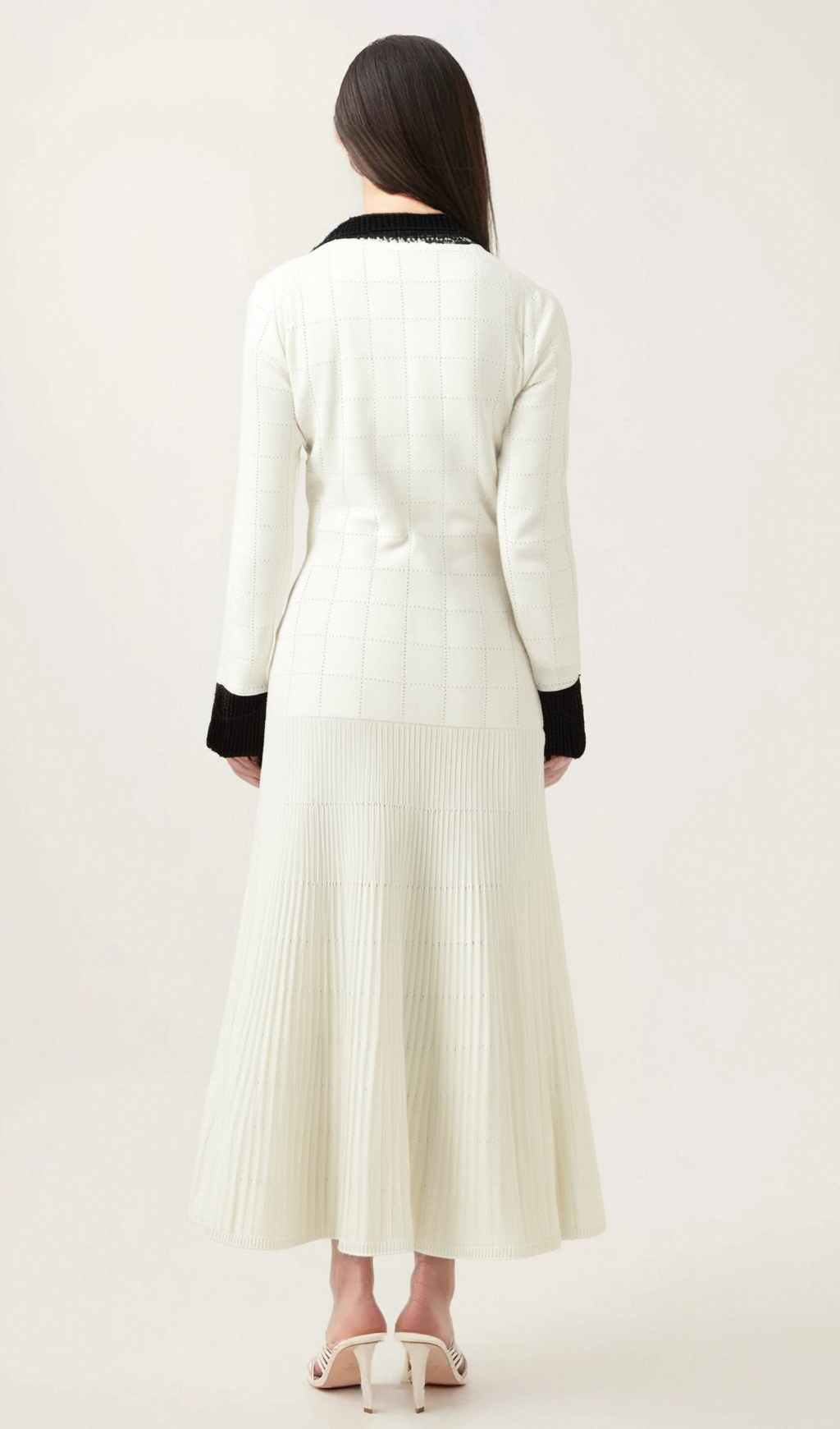 Clémence semi-sheer pleated top & skirt matching set Flowering Girl