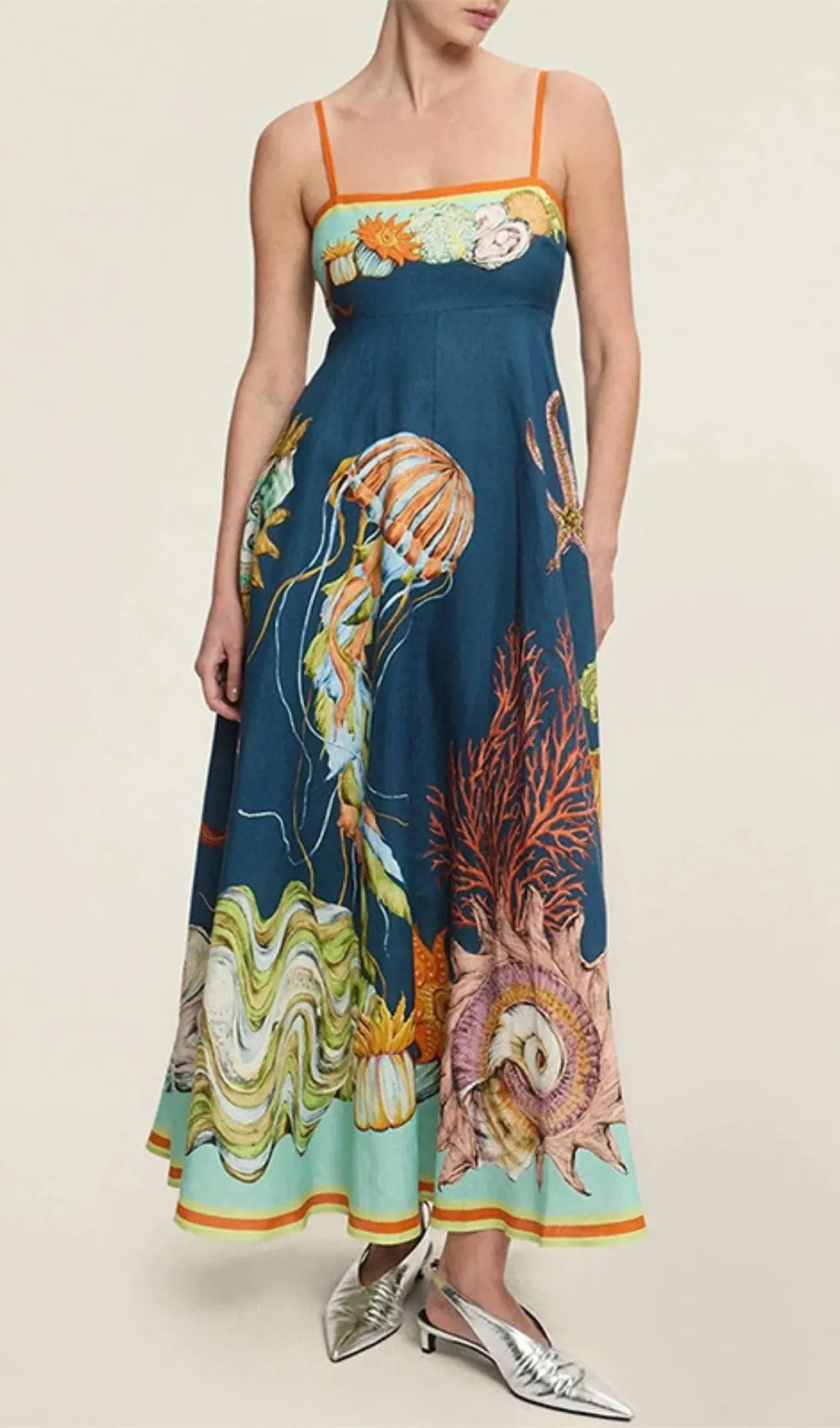 Ester Strappy Printed Maxi Dress Flowering Girl