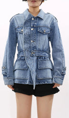Ila Denim Jacket Flowering Girl