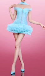 Kelly Mesh Mini Dress Flowering Girl