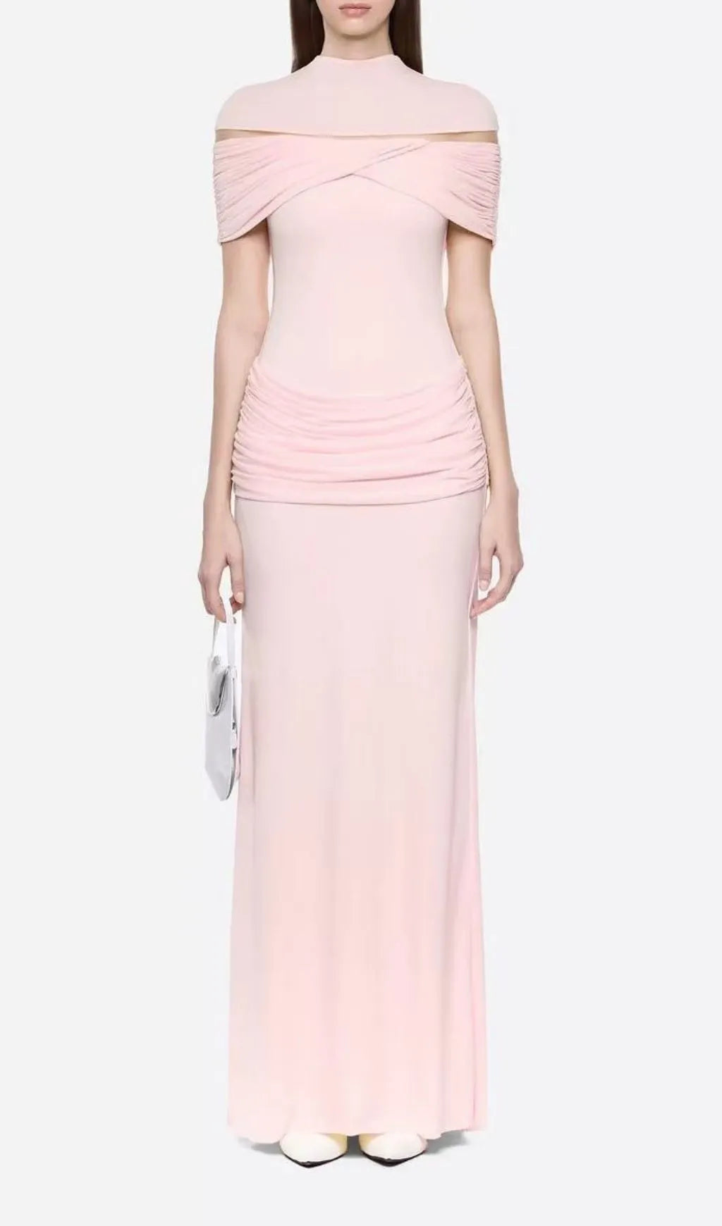 Karima Ruched Maxi Dress Flowering Girl
