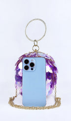 Adaiba Purple Ball Sequin Bag Flowering Girl