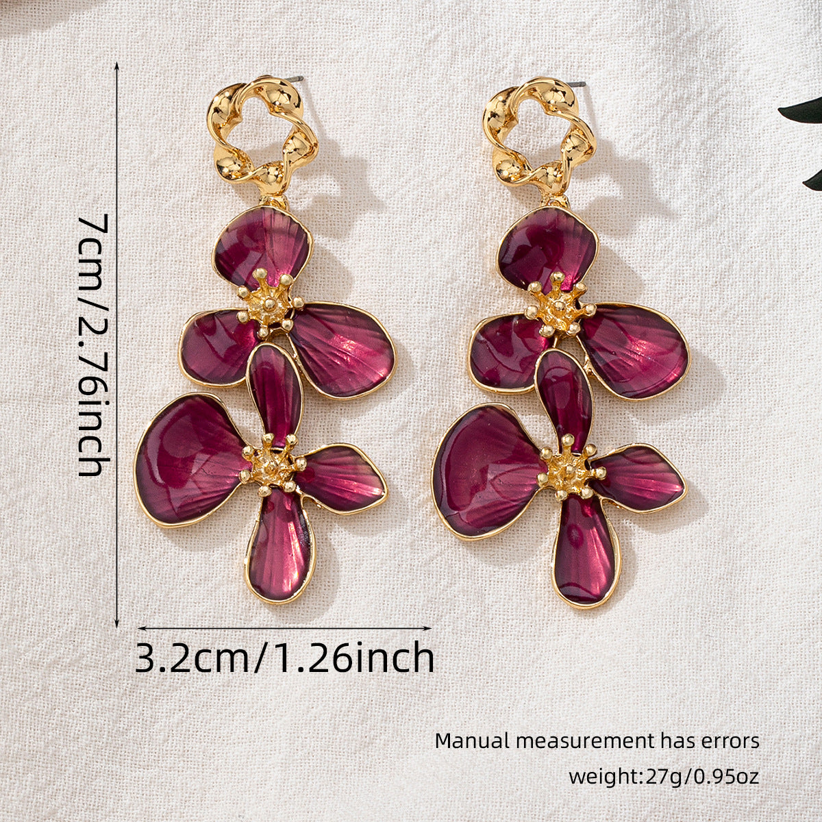 Mandolin Flower Earrings Flowering Girl