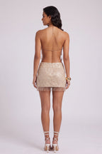 Multi-Layer Pearl Tassel Body Chain Harness Flowering Girl