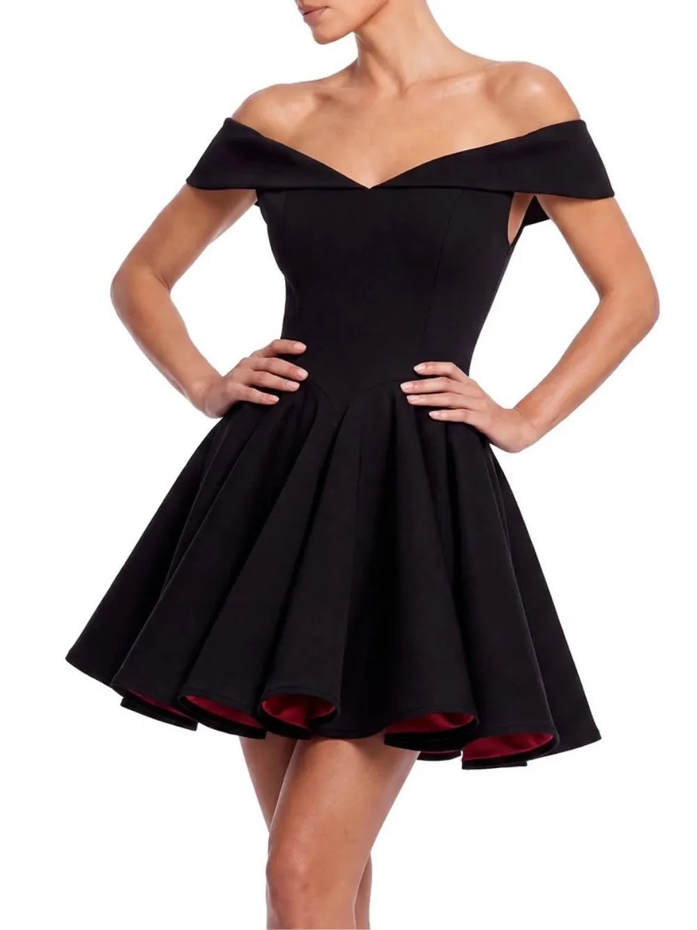 Drynex Off Shoulder Red Sole Mini Dress Flowering Girl