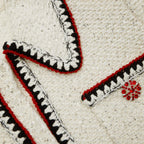 CREAM SEQUIN KNIT CARDIGAN Flowering Girl