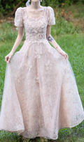Gable Flower Mesh Maxi Dress Flowering Girl