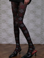 Marjan Diamond-Shaped Tights Flowering Girl