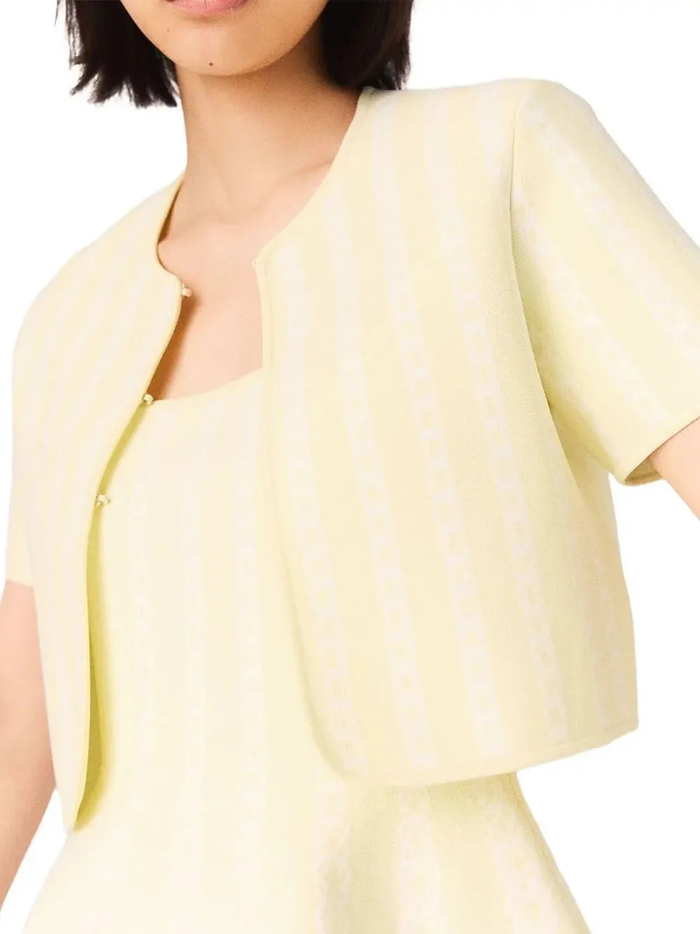 Cropped Cardigan Flowering Girl