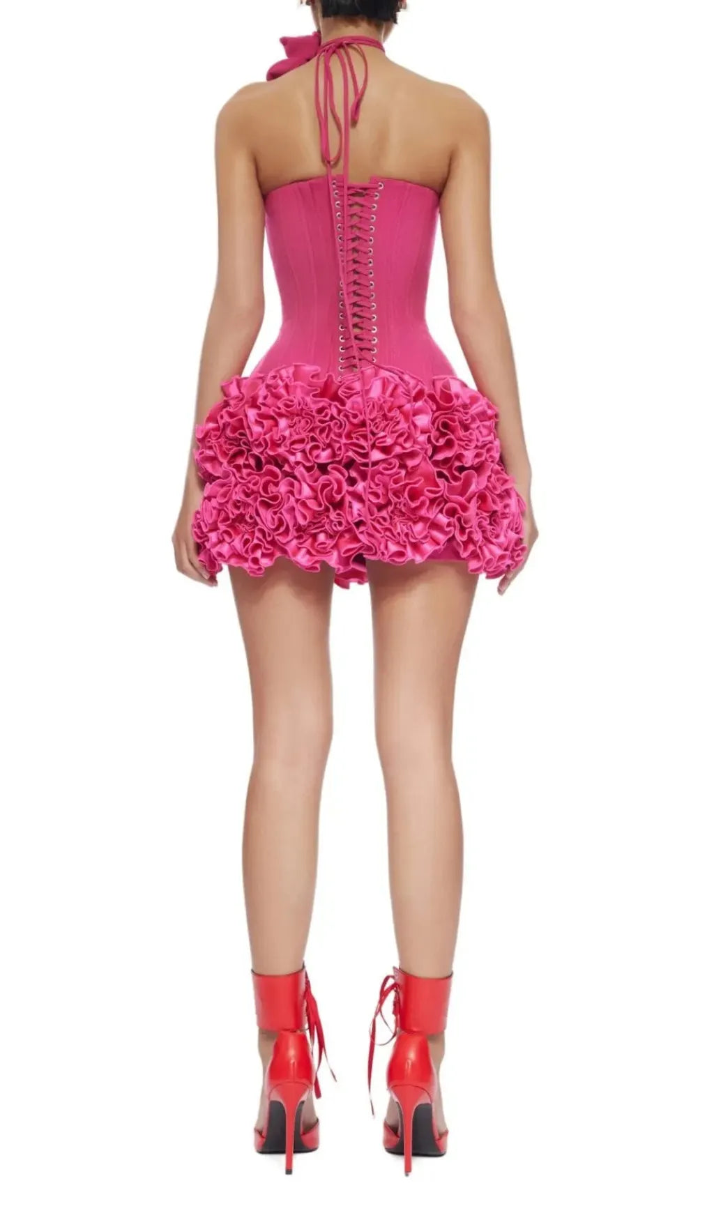 Clegg Pink Corset Flower Two-Piece Set Flowering Girl