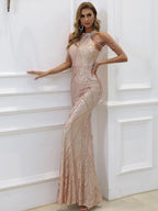 Cold Shoulder Beads Chain Cocktail Dress Flowering Girl