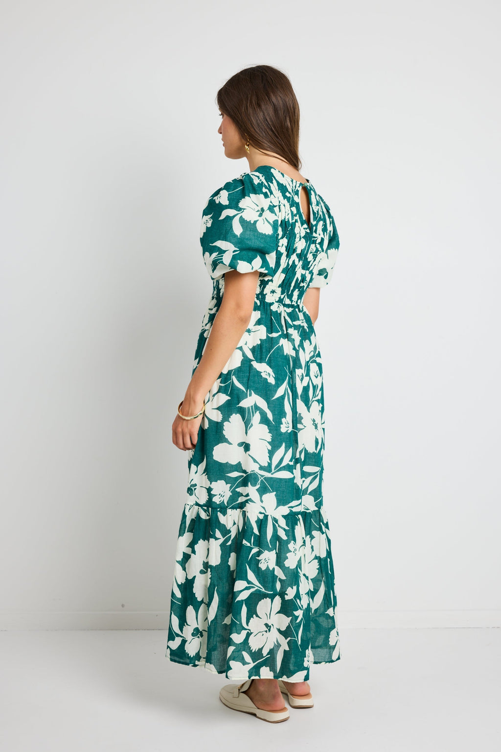 Ivy + Jack Milano Tiered Maxi Dress Flowering Girl
