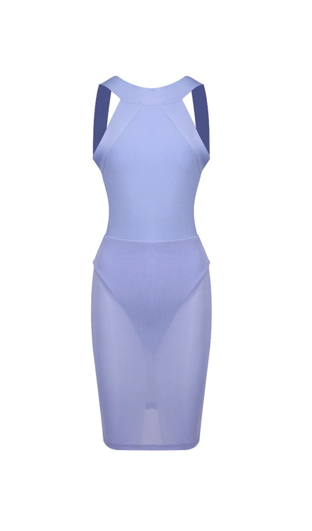 Gratia Bandage Mesh Patchwork Mini Dress Flowering Girl