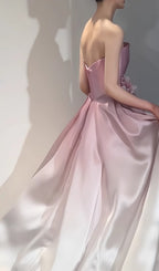 Biddy Pink Strapless Flower Gown Flowering Girl