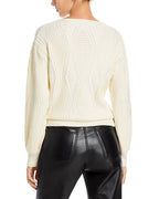 POINTELLE KNIT MINI BOW SWEATER Flowering Girl