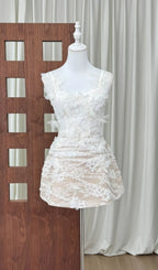 Lilias Lace Mini Dress Flowering Girl