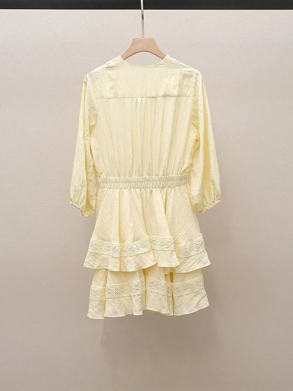 Rapapamy Puff Sleeve Ruffle Dress Flowering Girl