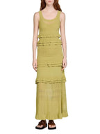 Ruffled Knit Maxi Dress Flowering Girl