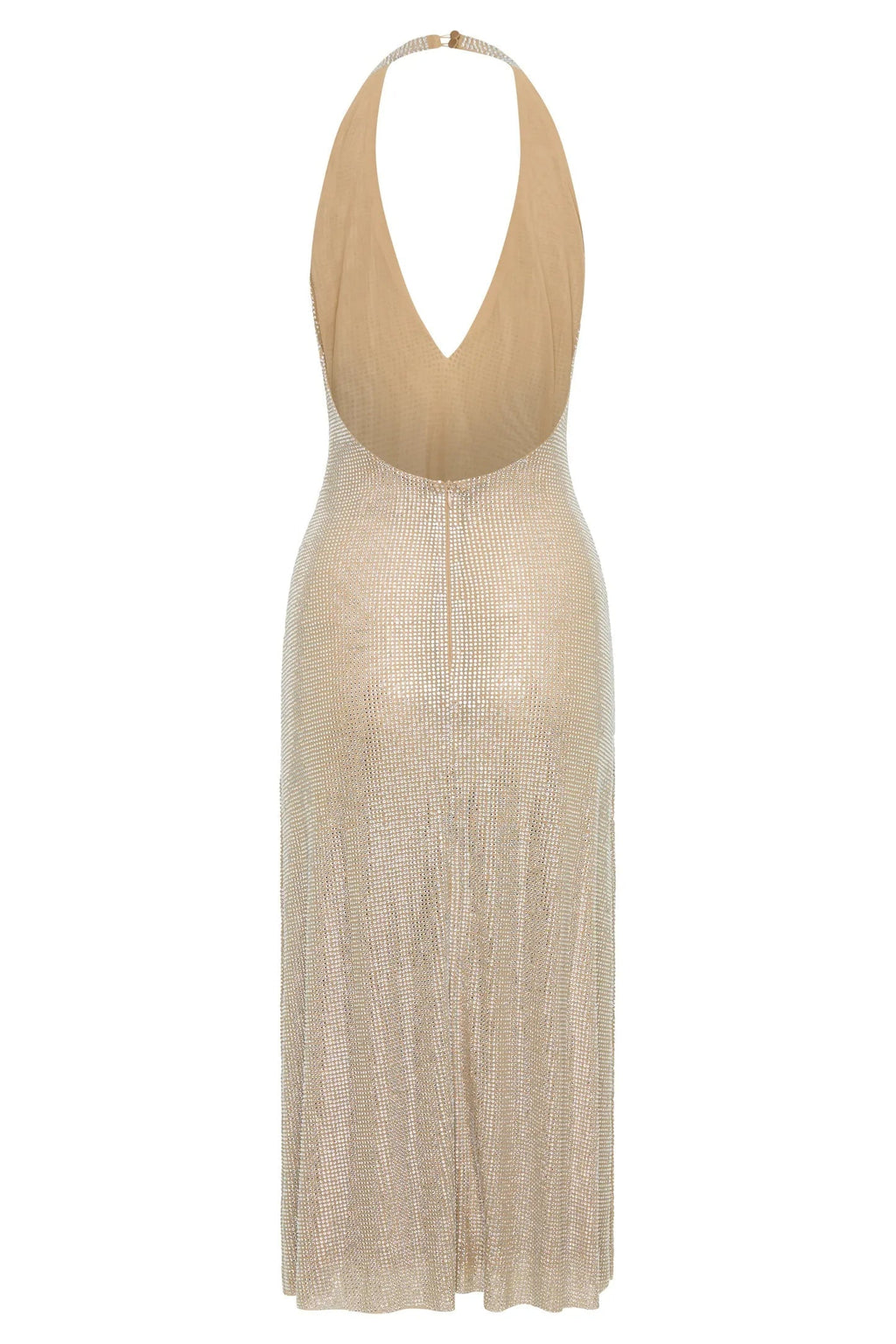 Diamond Halter Neck Midi Dress Flowering Girl