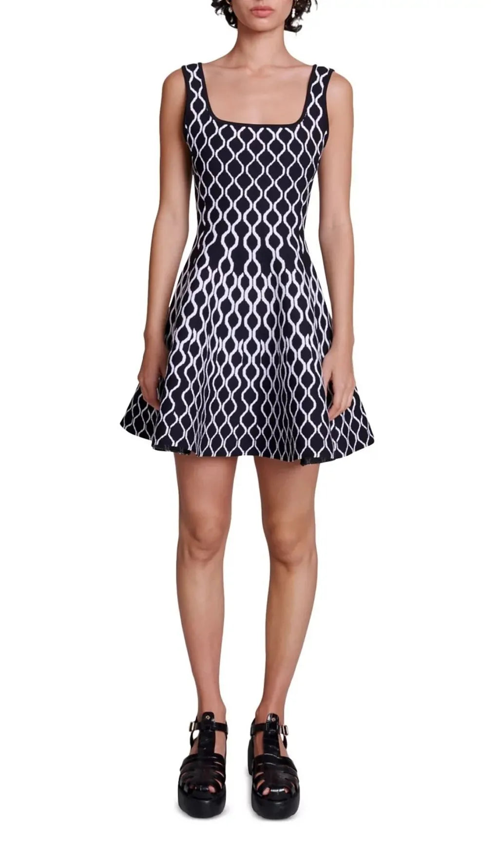 Russel Graphic Knit Skater Dress Flowering Girl