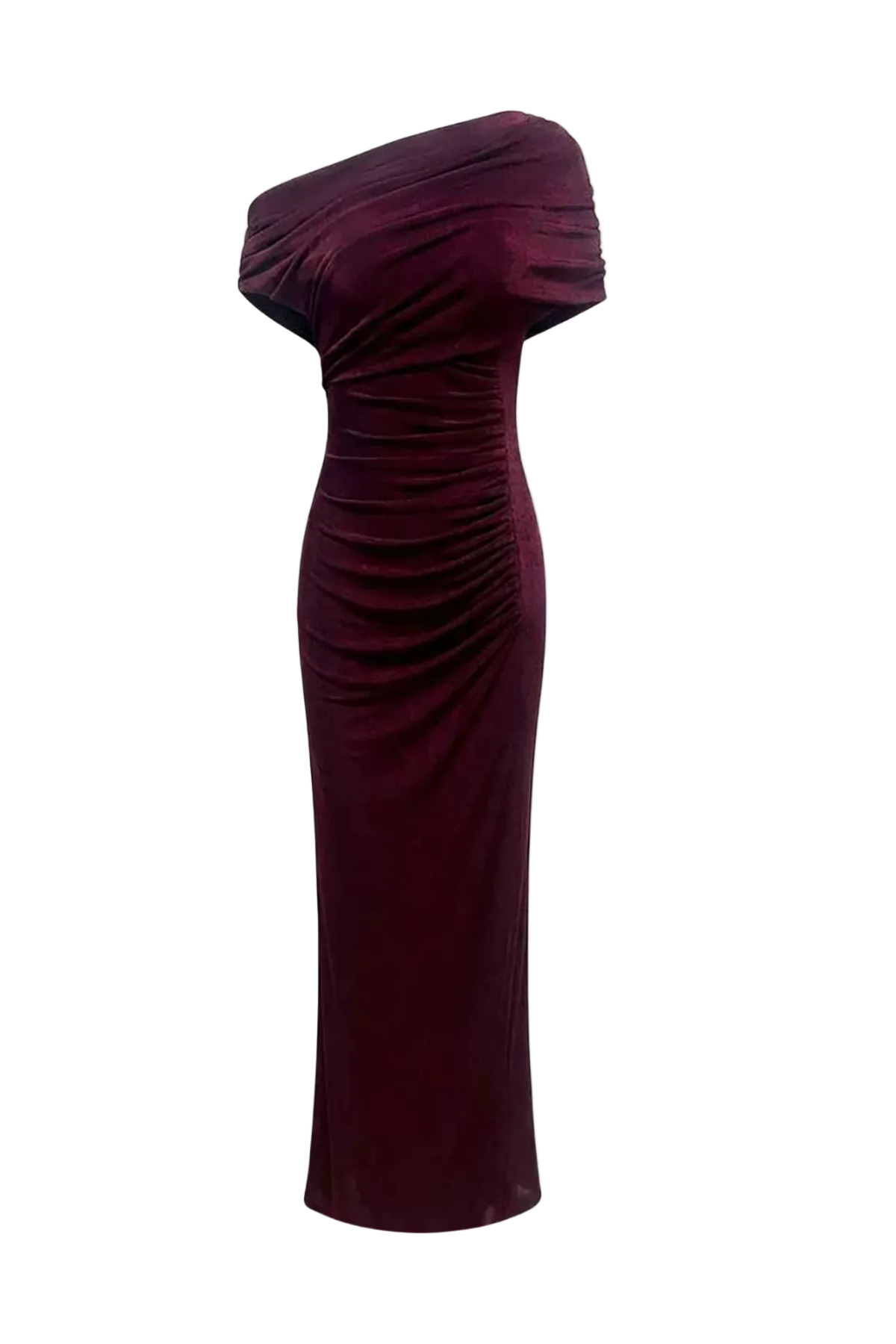 Ofira Off Shoulder Ruched Maxi Dress Flowering Girl