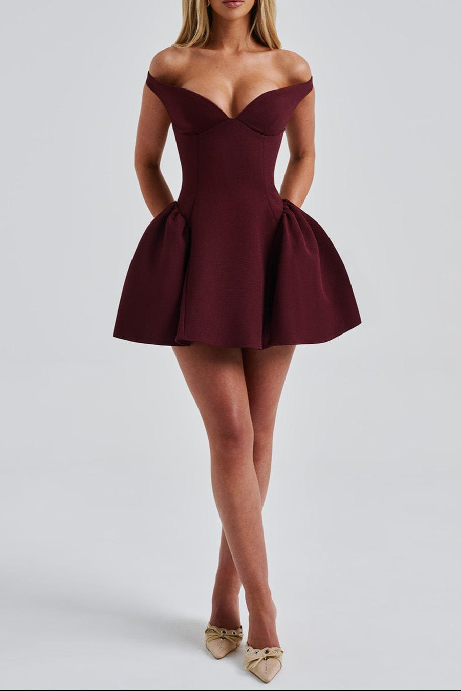 Marla Mini Dress - Cherry Lacquer Flowering Girl