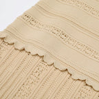 Kinsey Beige Knit Cardigan & Dress Set Flowering Girl