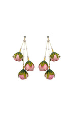Aisha Imitation Rose Tassel Earrings Flowering Girl