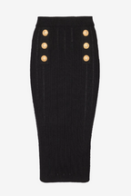 Lynn One Shoulder Knit Set - Black Flowering Girl